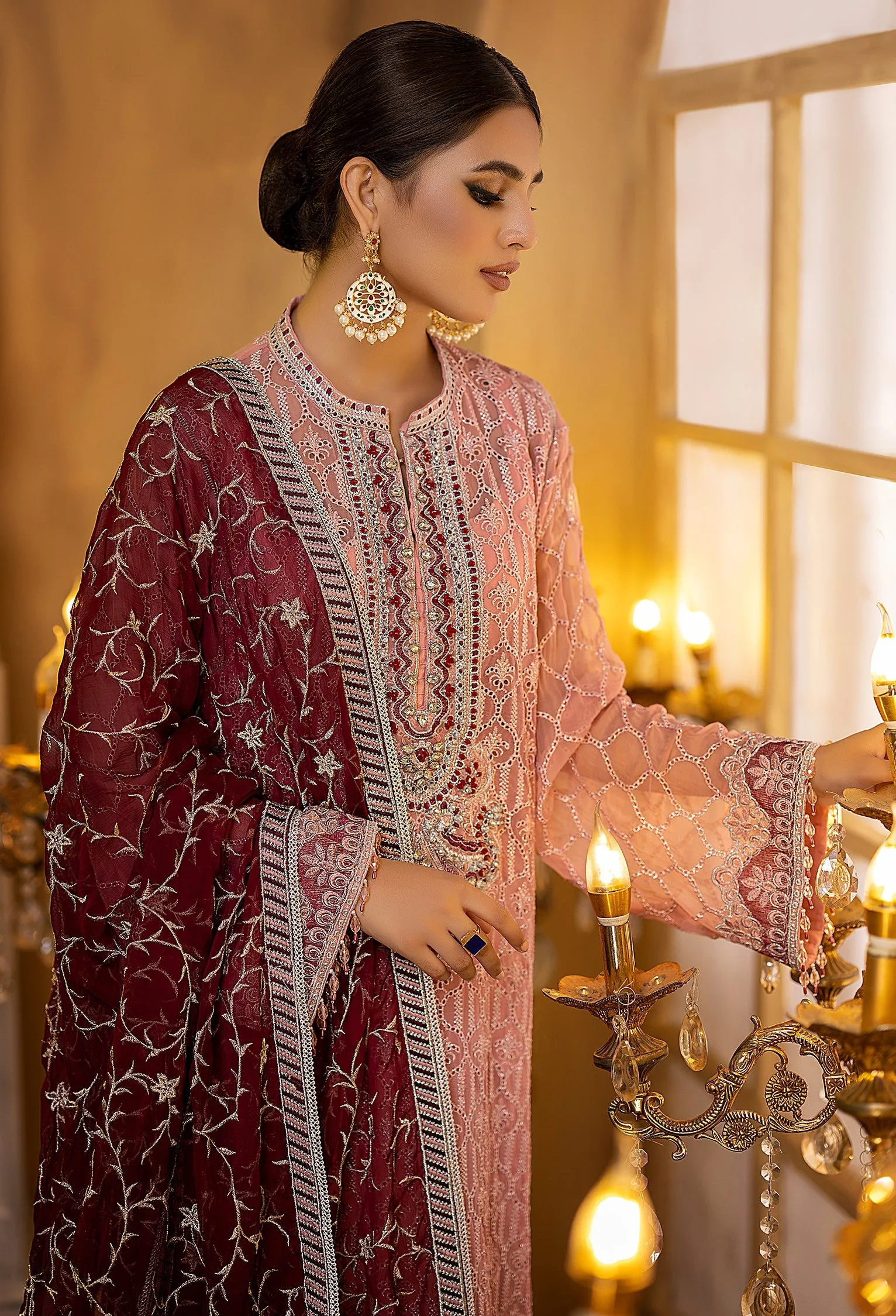 Adan's Libas Ravia Schiffli Embroidered Chiffon Collection – Ashley