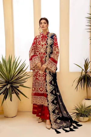 Adan's Libas Tesoro Embroidered Chiffon Formal Collection – Red Galore