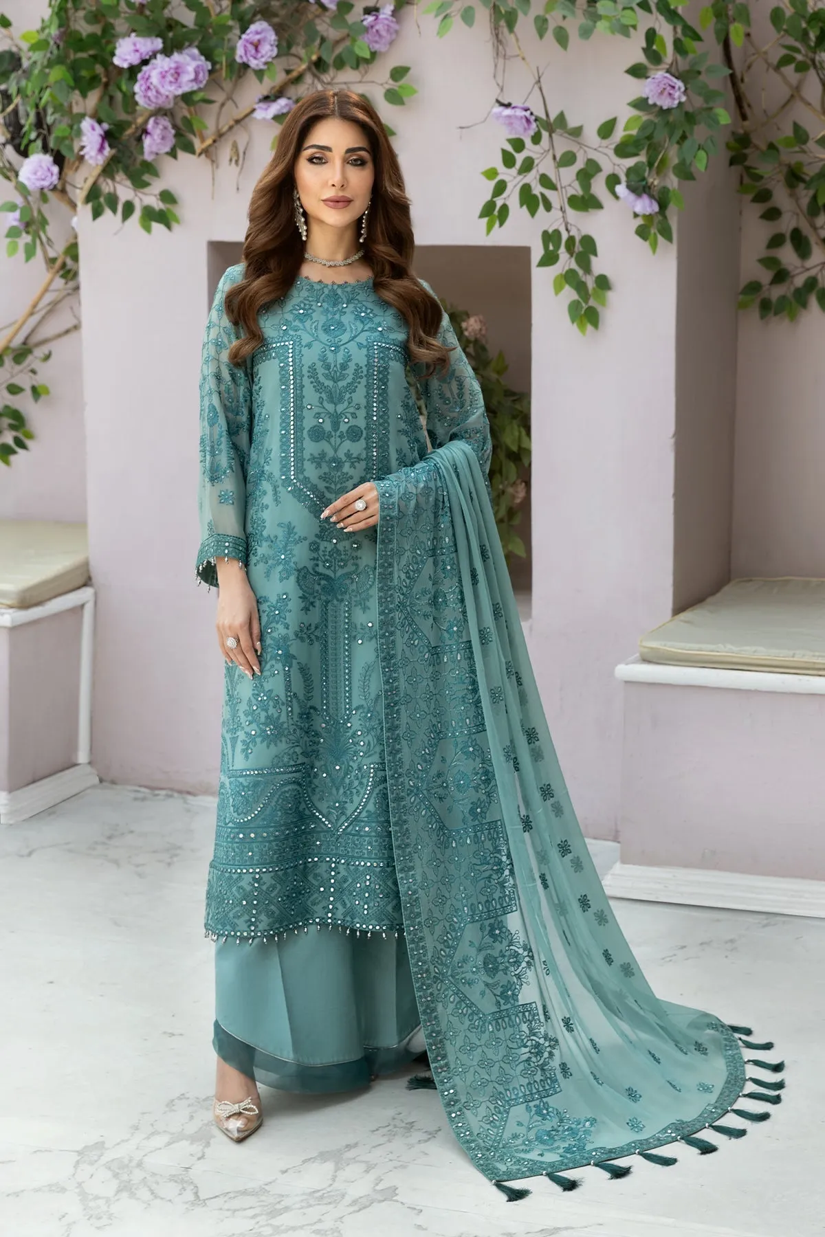 Alizeh Dhaagey Formal Collection  – Blue - V01D07