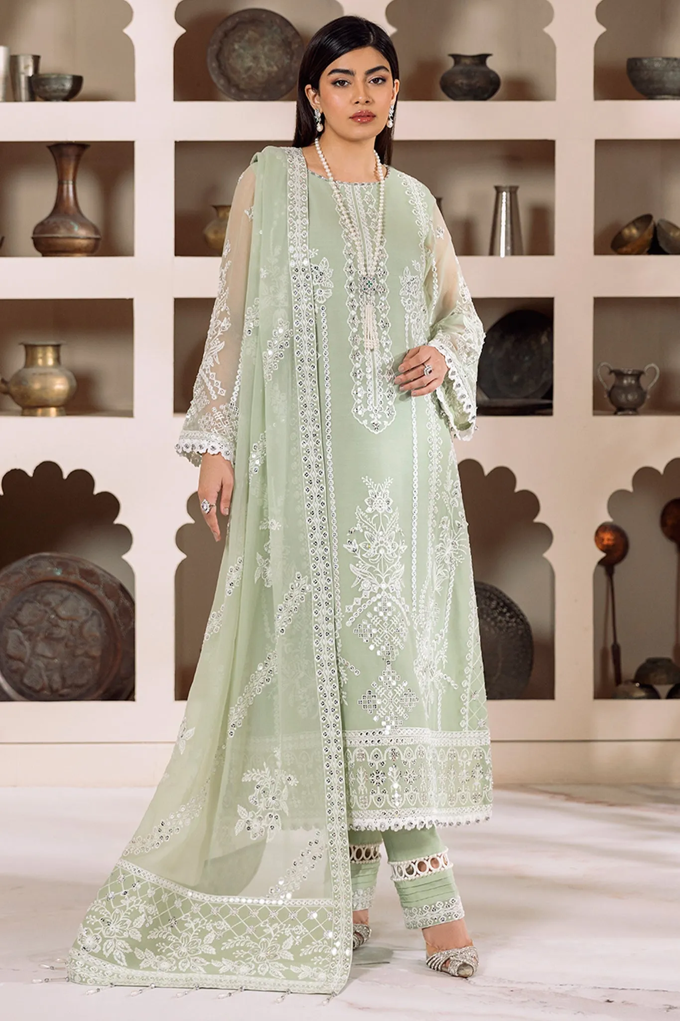 Alizeh Dua Luxury Formals – V01D04A- MEHRUNISA ( PISTA )
