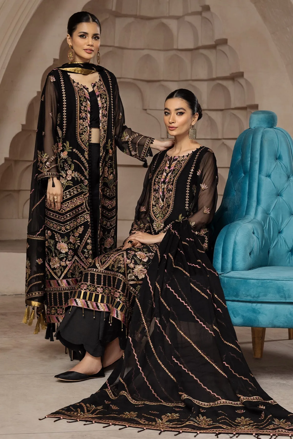 Alizeh Muhtesem Embroidered Festive Chiffon Collection – Muberra