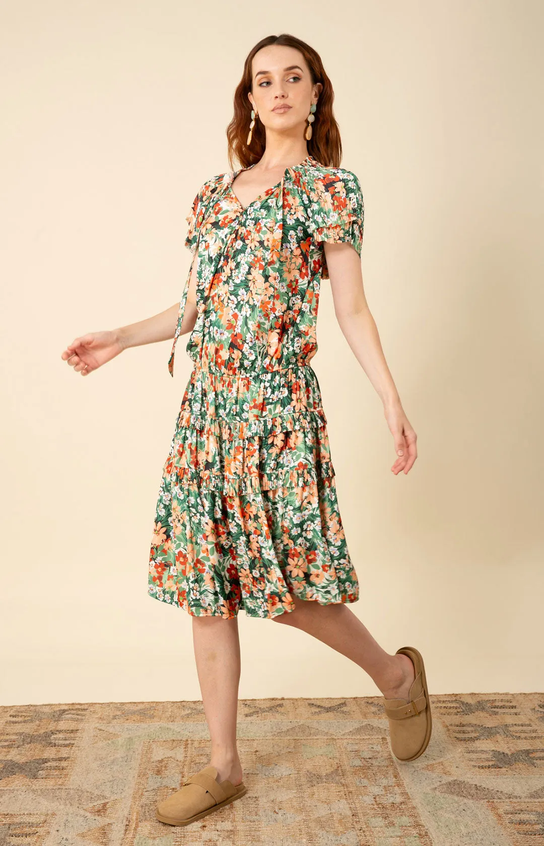 Ariyah Drop Waist Midi Dress