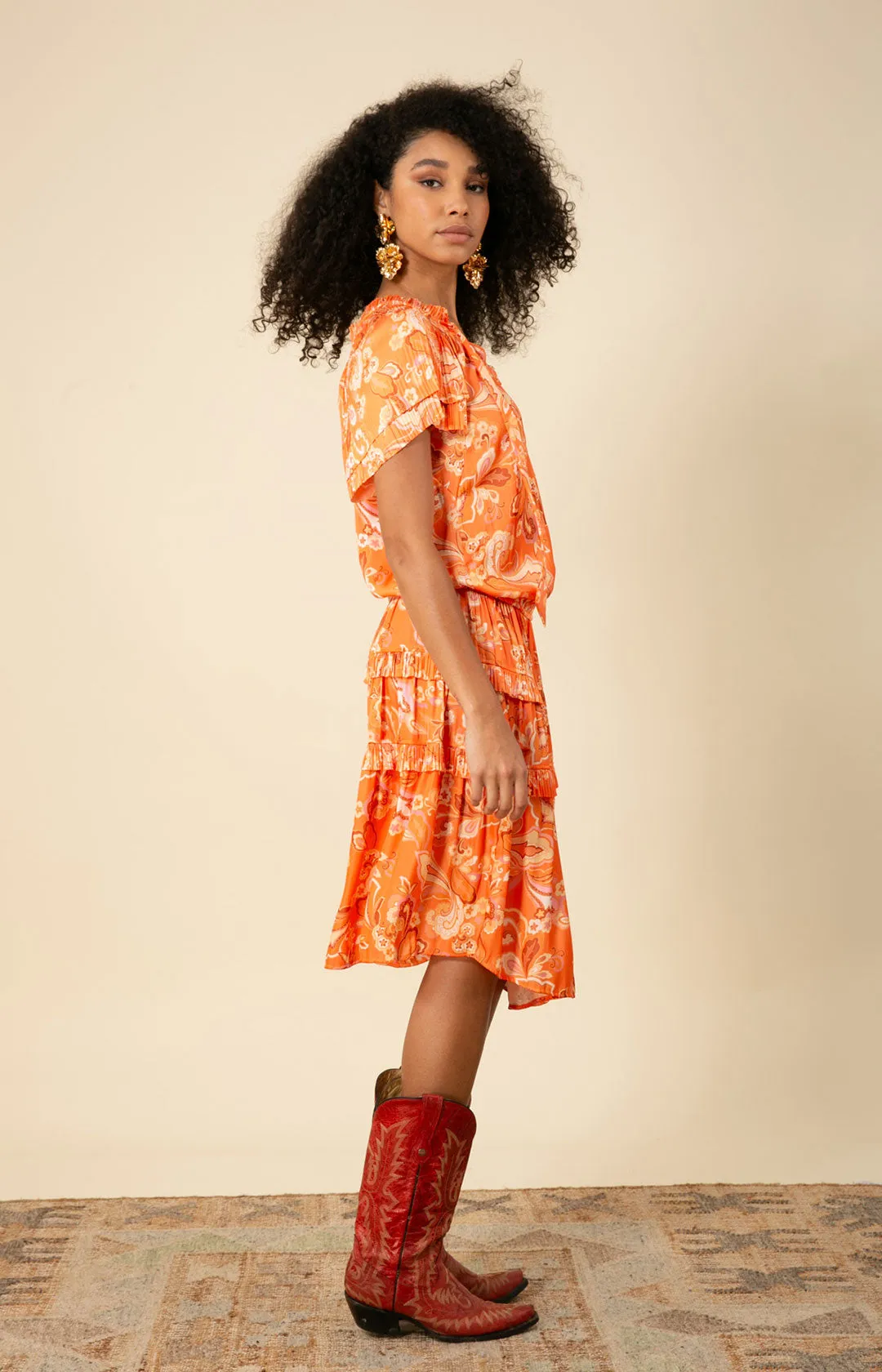 Ariyah Drop Waist Midi Dress