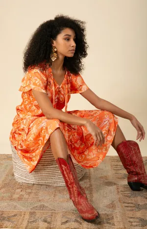 Ariyah Drop Waist Midi Dress