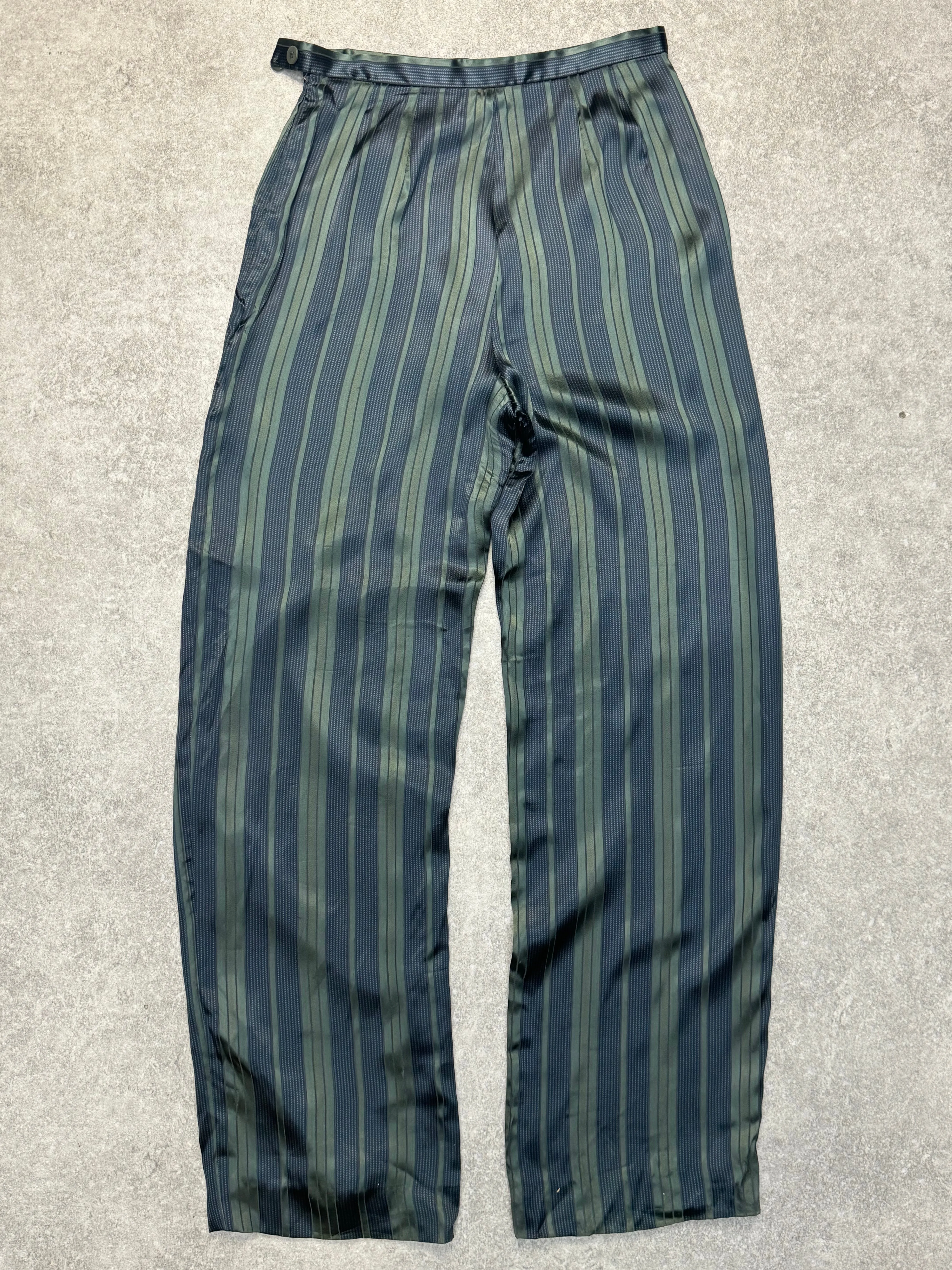 Armani Silk Stripe Trousers