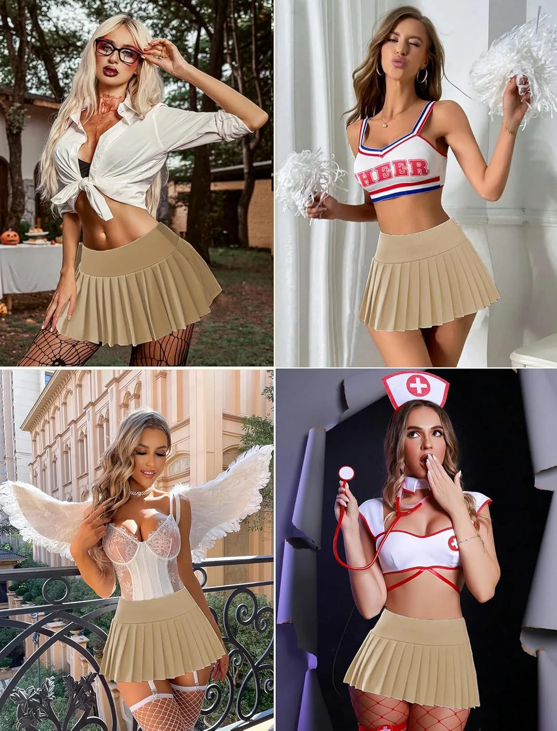 Avidlove Skirts for Women Y2k Mini Skirt Casual Pleated Short Skirts Pleated Cheer Skirt