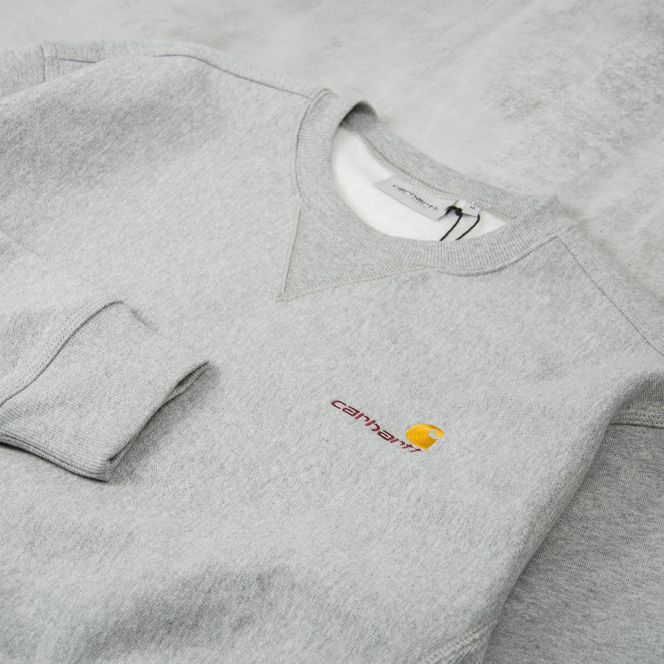 Carhartt WIP American Script Sweat - Grey Heather
