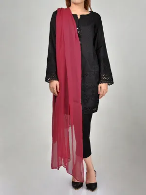 Chiffon Dupatta-Ruby Red