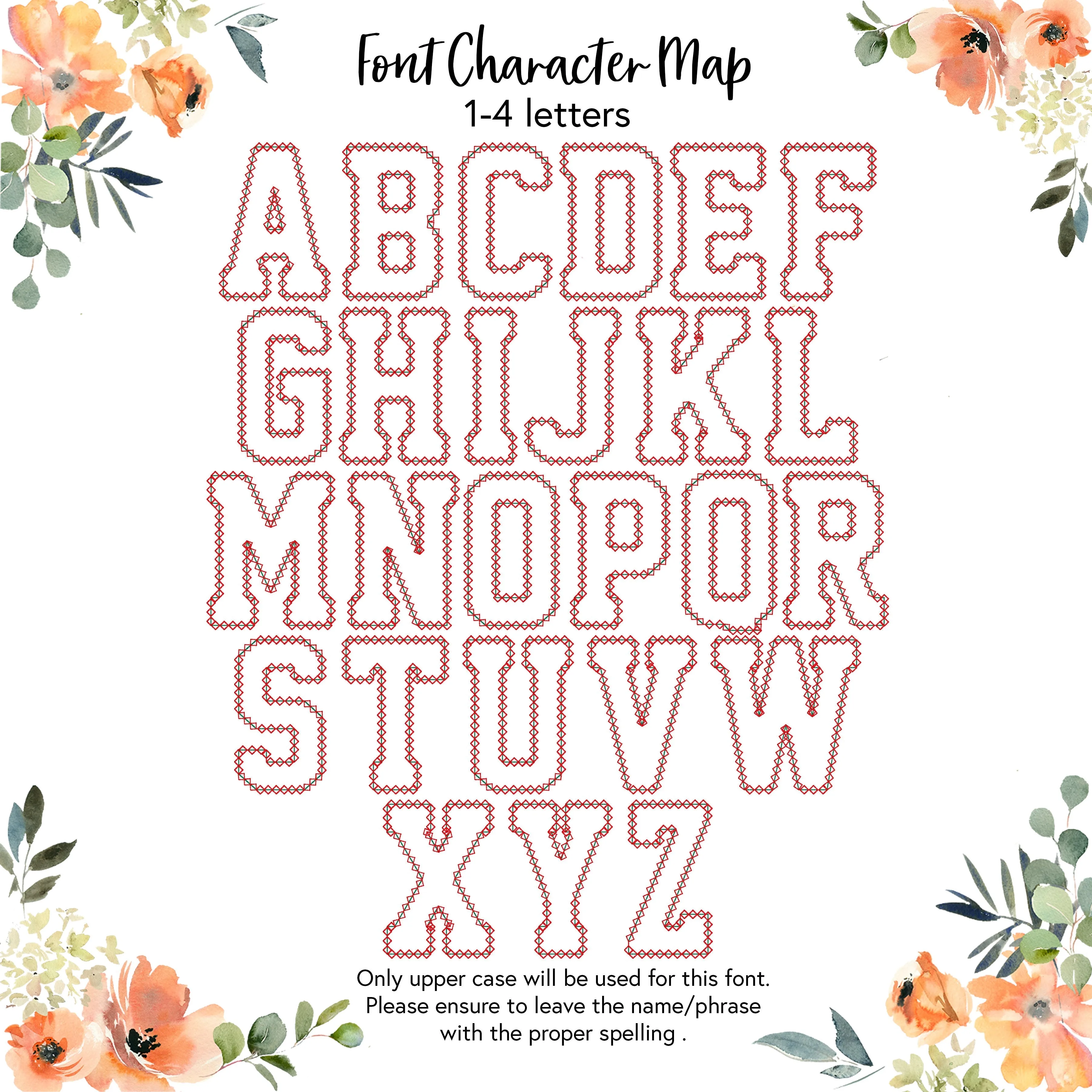 Custom Name Glitter Embroidered Applique Garment