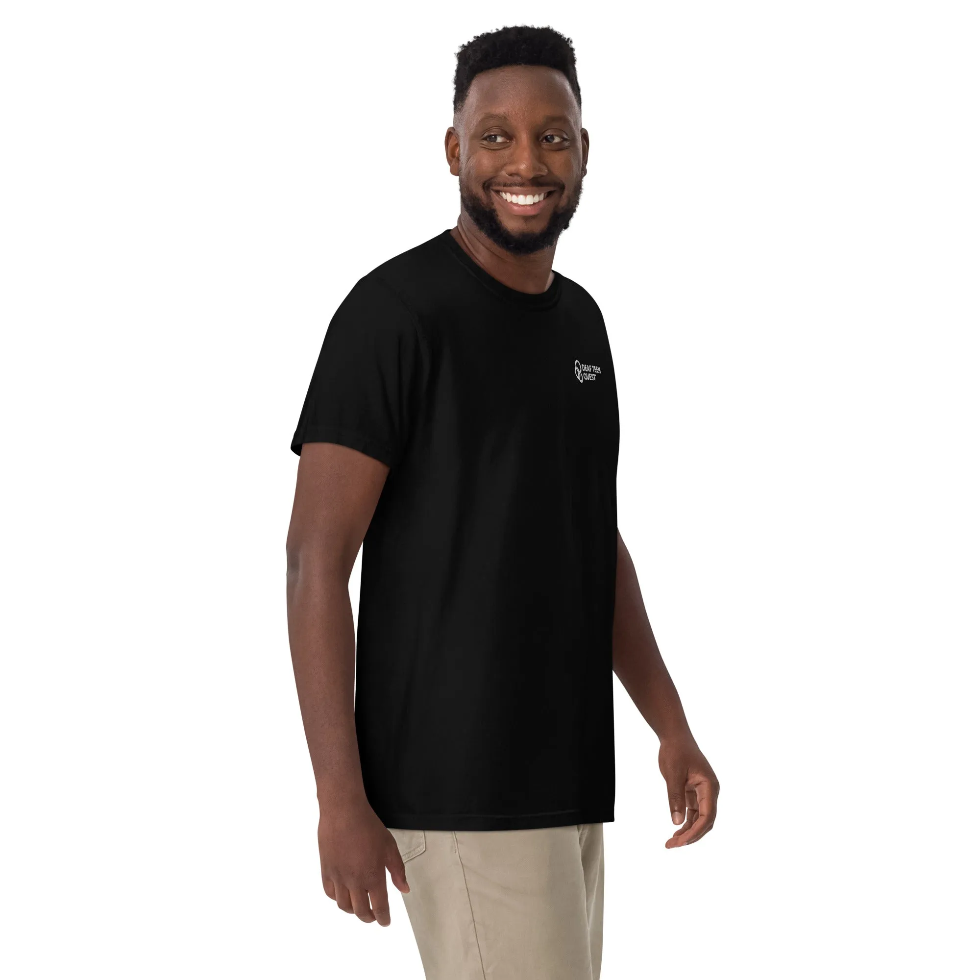 DTQ Men’s Embroidered garment-dyed heavyweight t-shirt