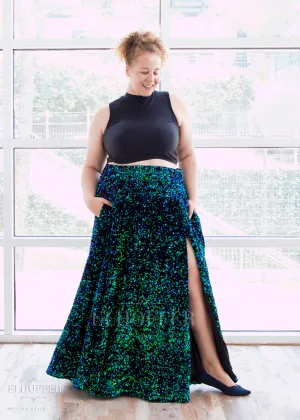 Elhoffer Atelier Custom Sequin Evening Skirt - Made to Order