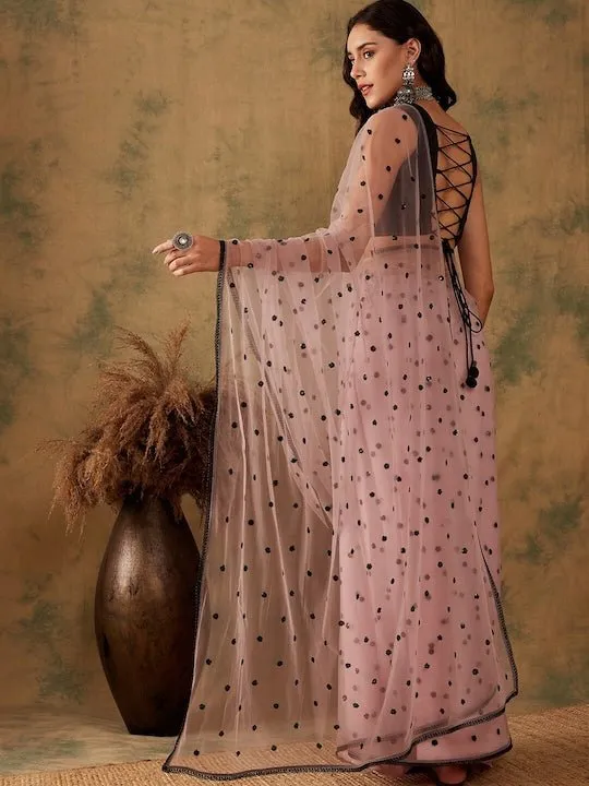 Embellished Net Saree