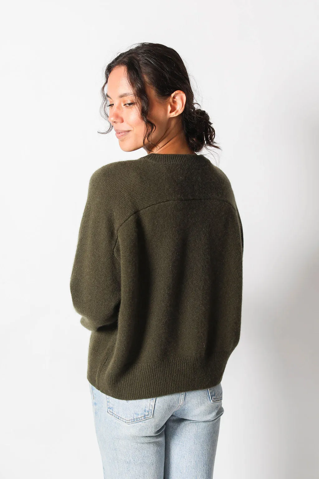 Erica Cashmere Boxy Crew