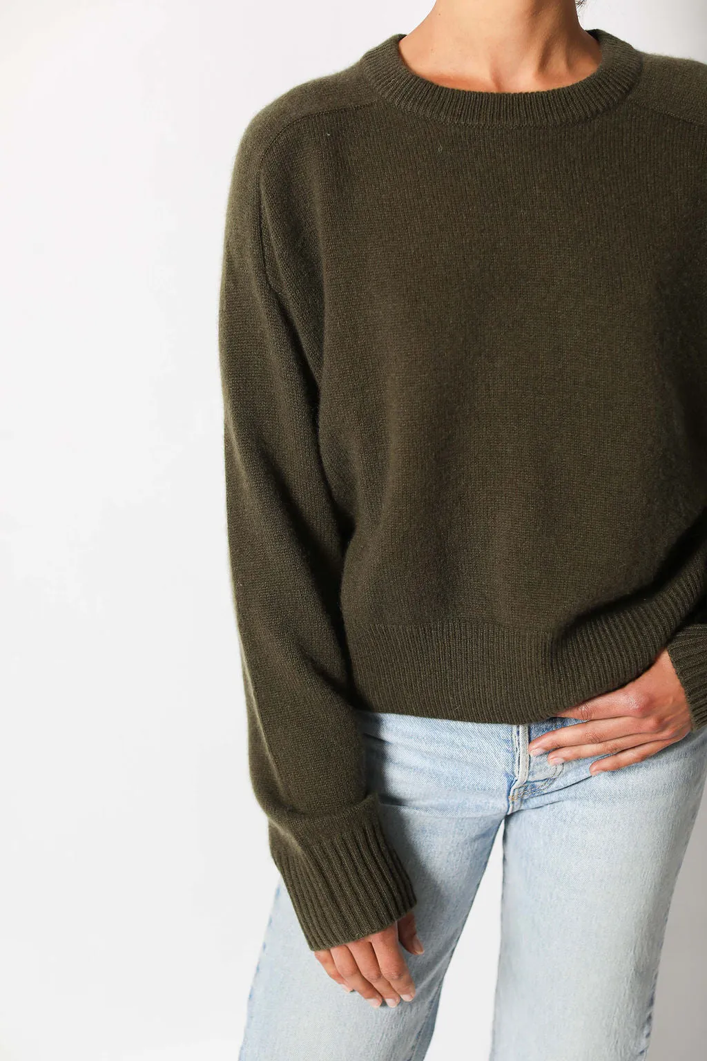 Erica Cashmere Boxy Crew