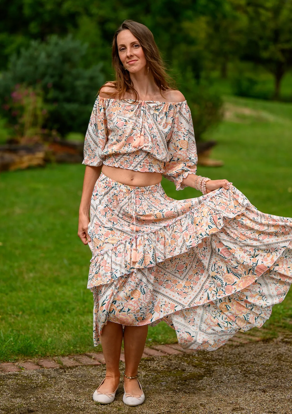Flaminga Sky Roses White Set