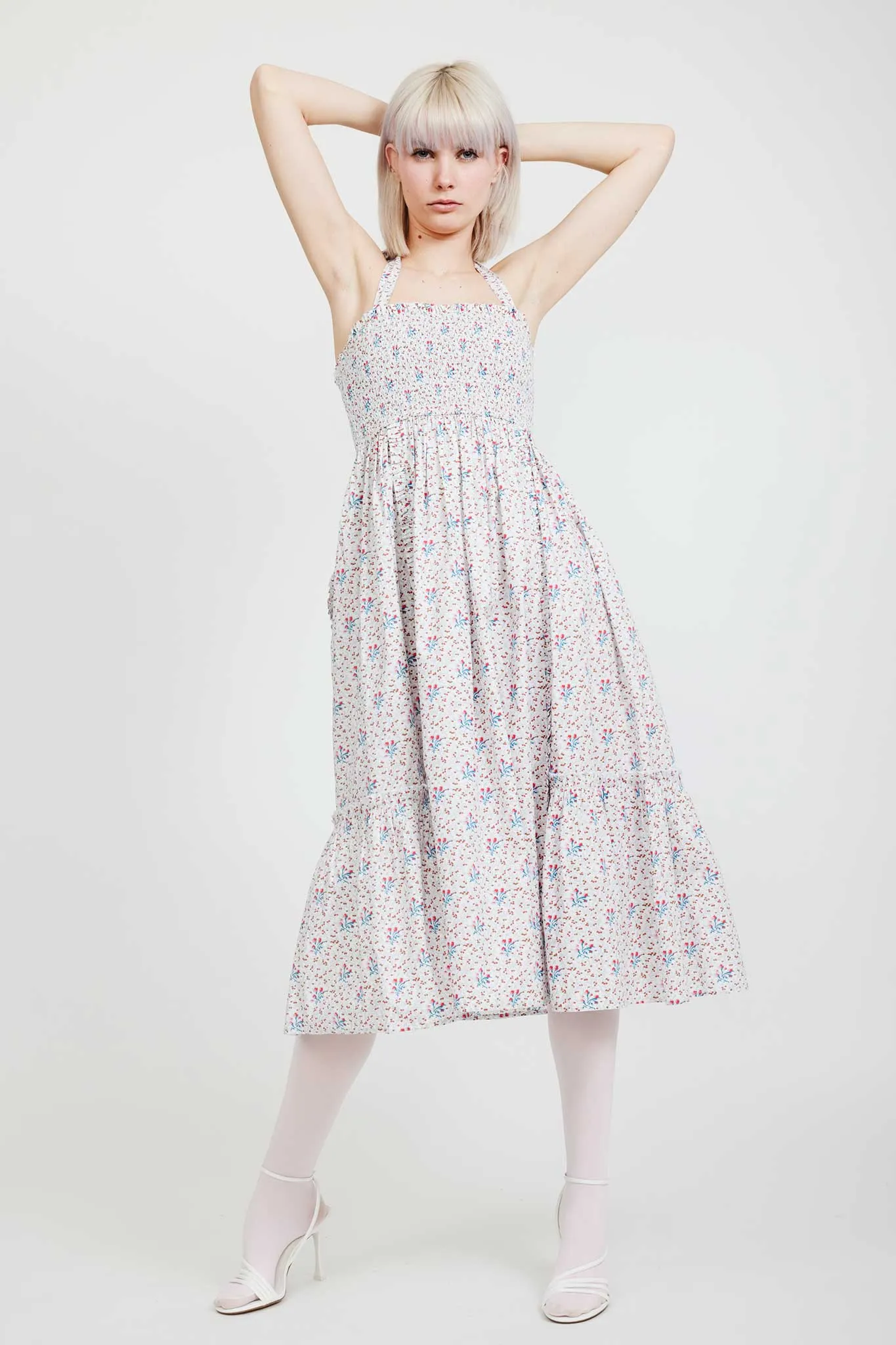 Laura Ashley x BATSHEVA Gwen Dress in Duxford Pines