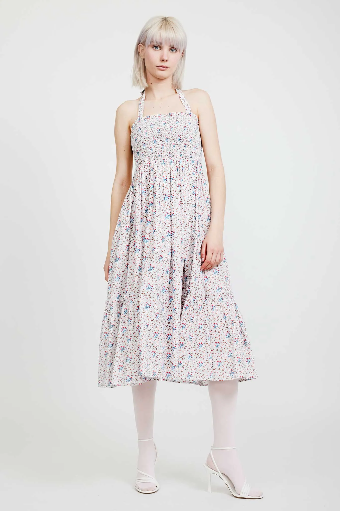 Laura Ashley x BATSHEVA Gwen Dress in Duxford Pines