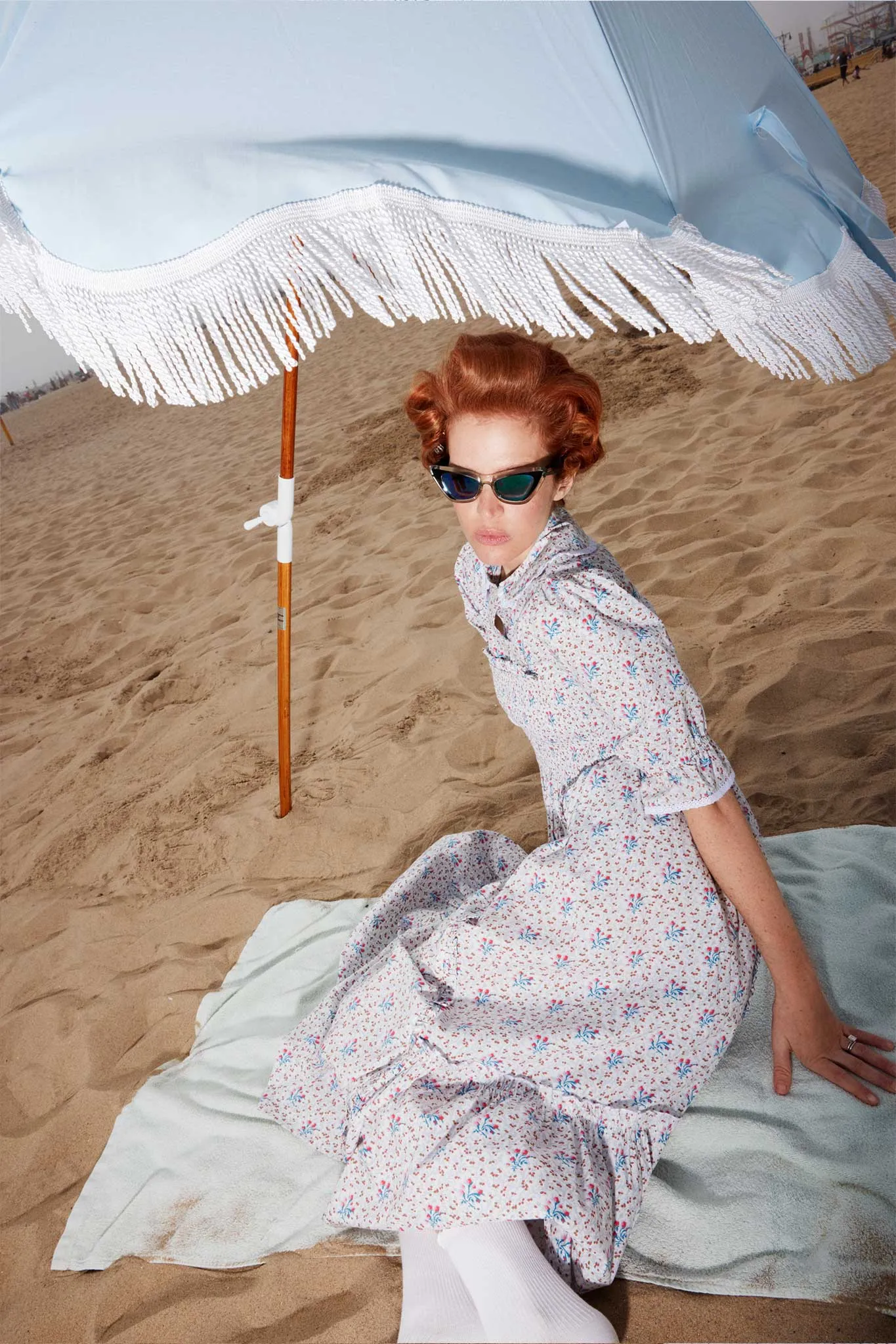 Laura Ashley x BATSHEVA Gwen Dress in Duxford Pines