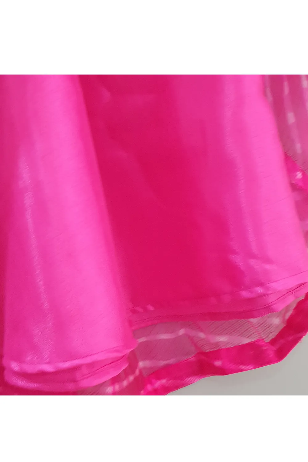 Magenta rajputi top with leheriya mothra skirt