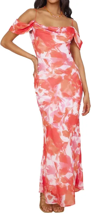 MASCOMODA Spaghetti Strap Long Maxi Dresses for Women 2025 Summer Floral Sexy Bodycon Backless Formal Wedding Guest Dress