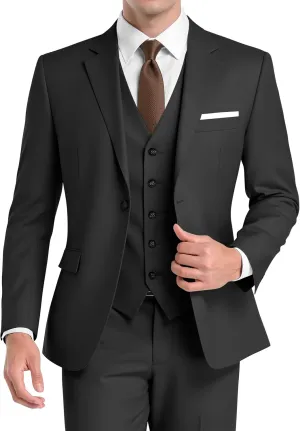 Men's Suits 3 Piece Slim Fit Suits for Men Jacket Vest Pants Suit for Wedding Prom Dinner Party