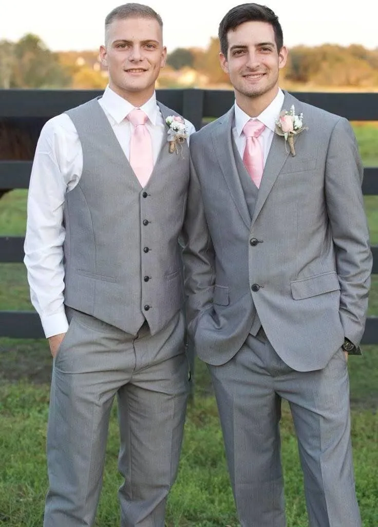 Men's Suits 3 Piece Slim Fit Suits for Men Jacket Vest Pants Suit for Wedding Prom Dinner Party