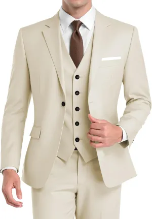 Men's Suits 3 Piece Slim Fit Suits for Men Jacket Vest Pants Suit for Wedding Prom Dinner Party