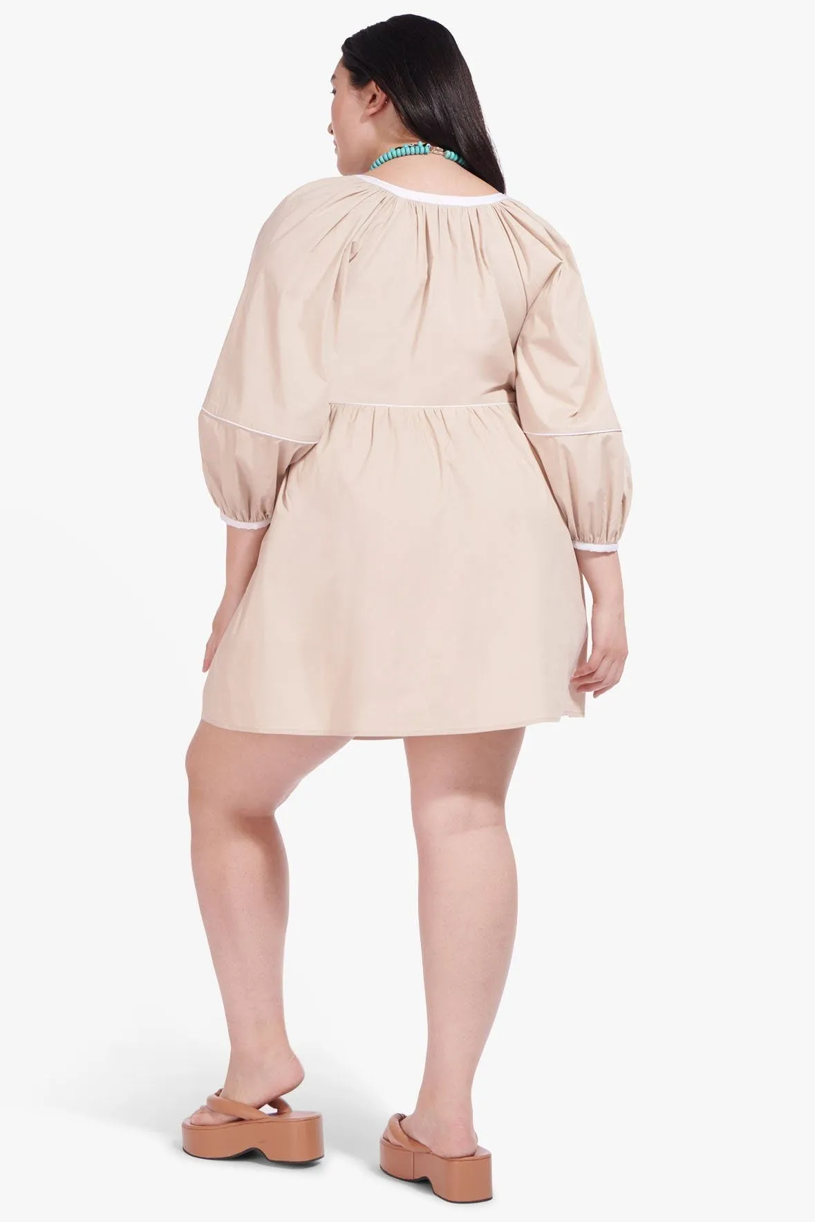 MINI DEMI DRESS | BISCOTTI WHITE ES