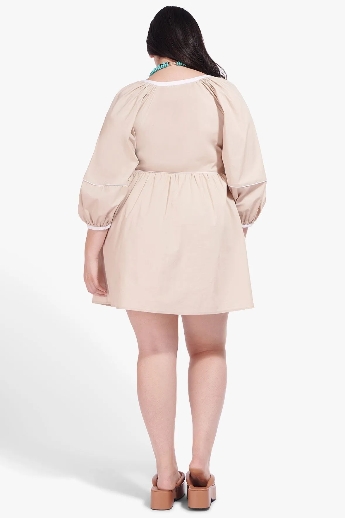 MINI DEMI DRESS | BISCOTTI WHITE ES