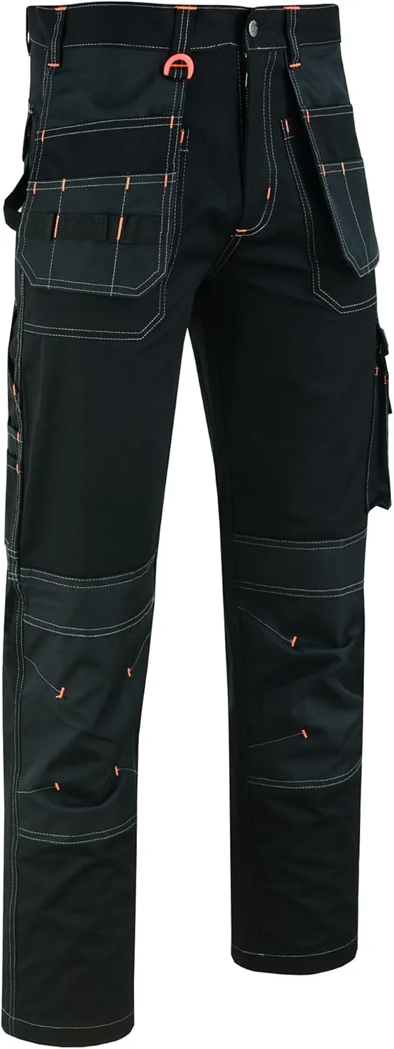 MS9 Men's Work Cargo Trousers Pants Jeans Comes with Multi Functional Pockets T5