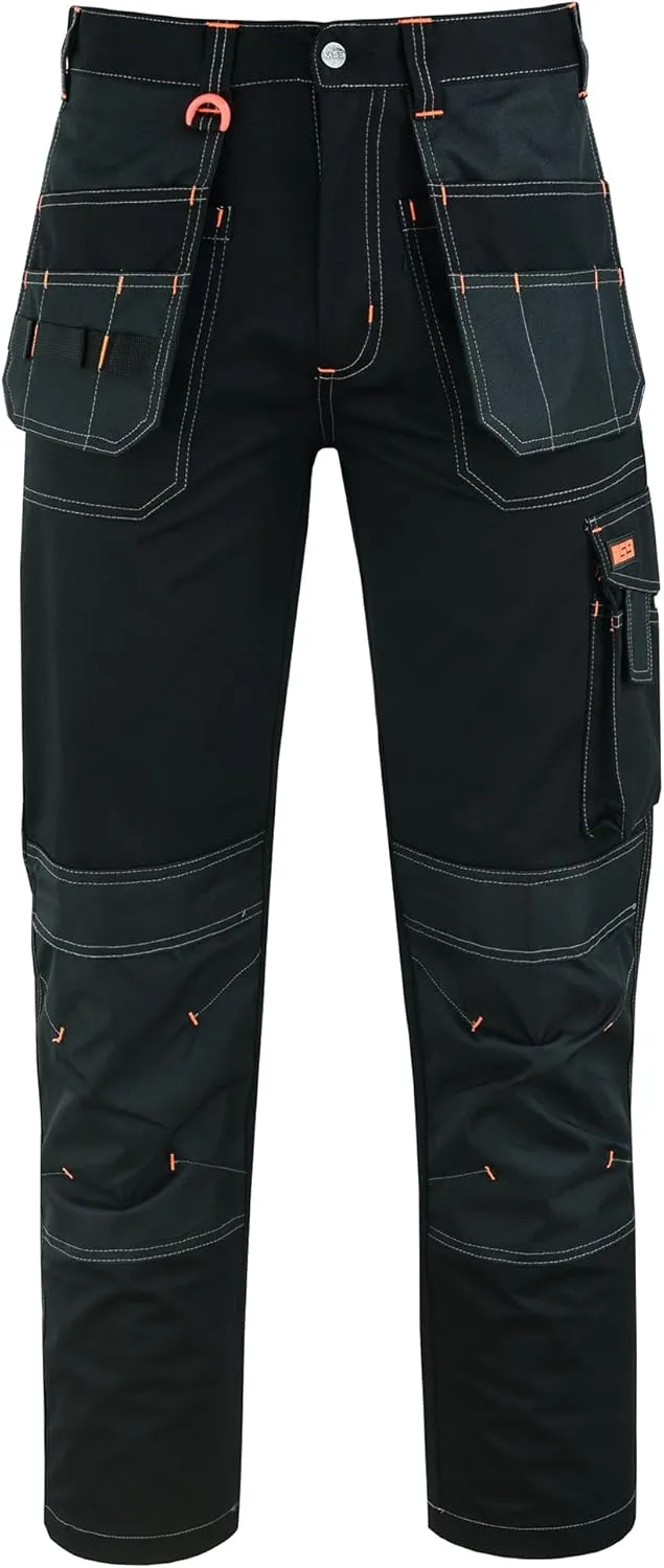MS9 Men's Work Cargo Trousers Pants Jeans Comes with Multi Functional Pockets T5