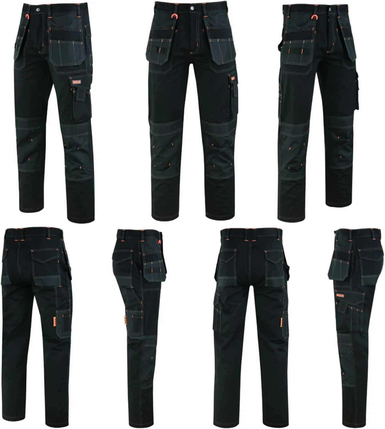 MS9 Men's Work Cargo Trousers Pants Jeans Comes with Multi Functional Pockets T5