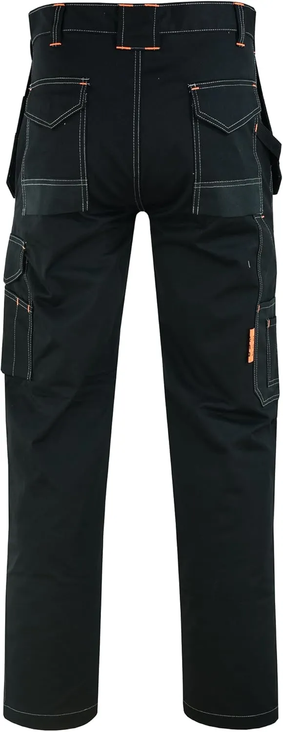 MS9 Men's Work Cargo Trousers Pants Jeans Comes with Multi Functional Pockets T5