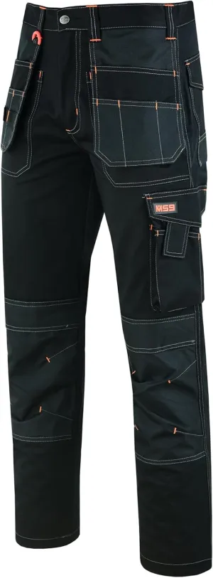 MS9 Men's Work Cargo Trousers Pants Jeans Comes with Multi Functional Pockets T5