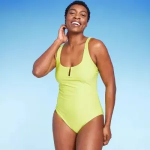 New - Kona Sol Women's U-Wire Medium Coverage One Piece Swimsuit