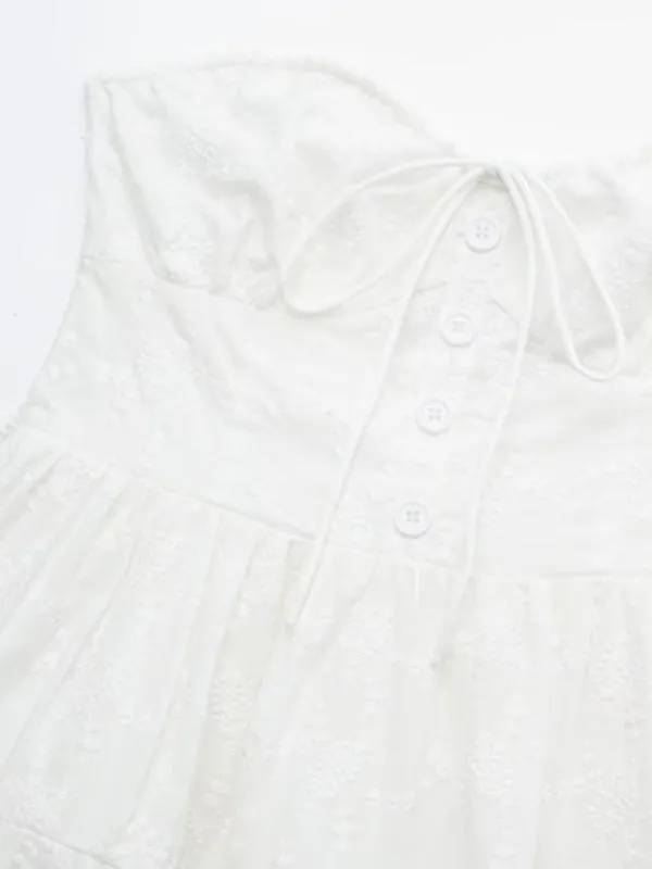 New style lace wrapping chest touching chest sweet A-line skirt dress short skirt