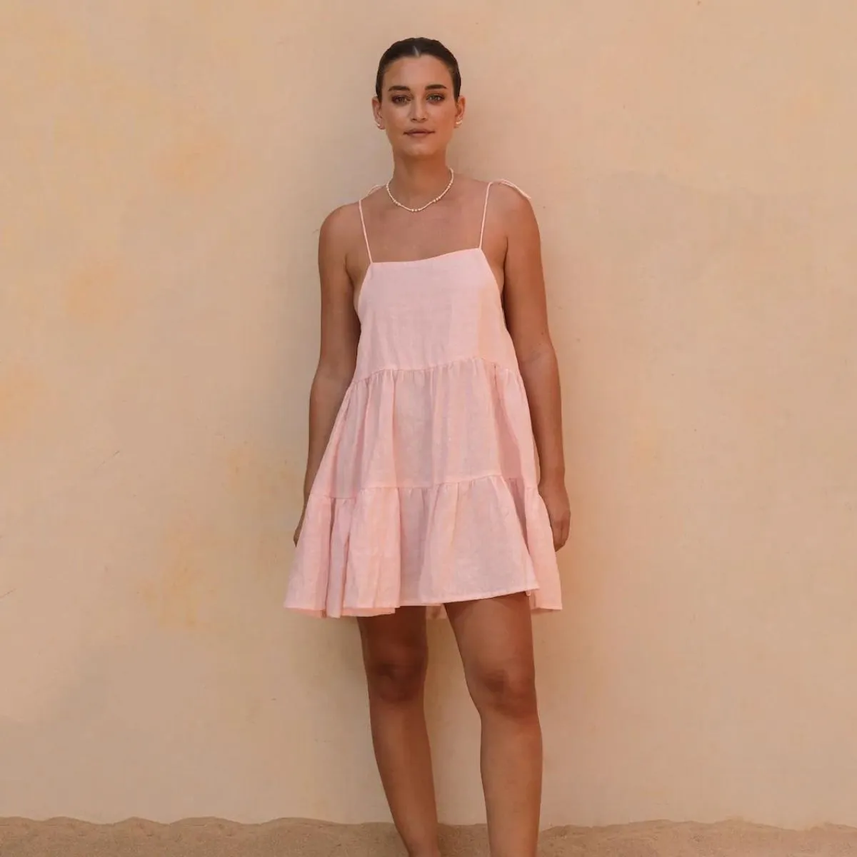 Nikko Dress - Pale Pink