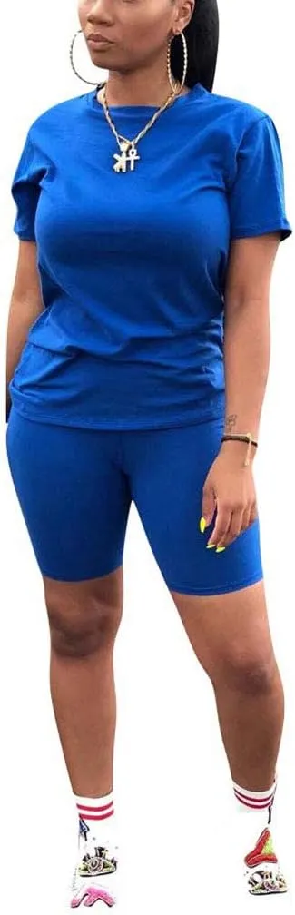 Nimsruc Two Piece Outfits For Women Summer Sweatsuits
