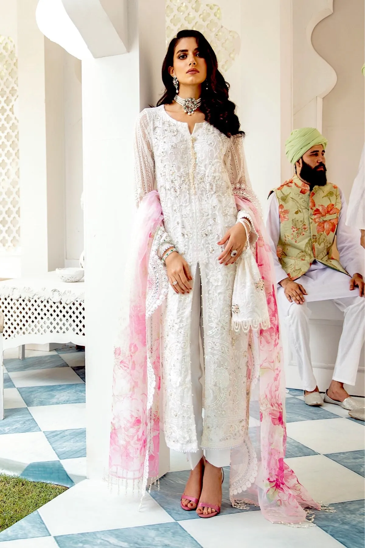 Nureh Mor Bagh Luxury Chiffon Formal Wear Collection – NL-10
