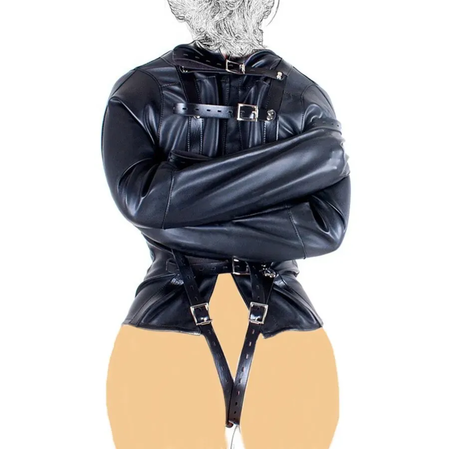 Plus Size Leather Straitjacket for Bondage