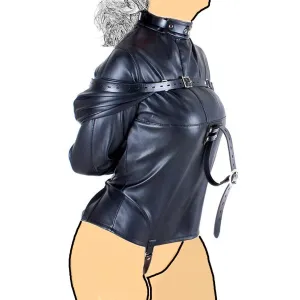 Plus Size Leather Straitjacket for Bondage