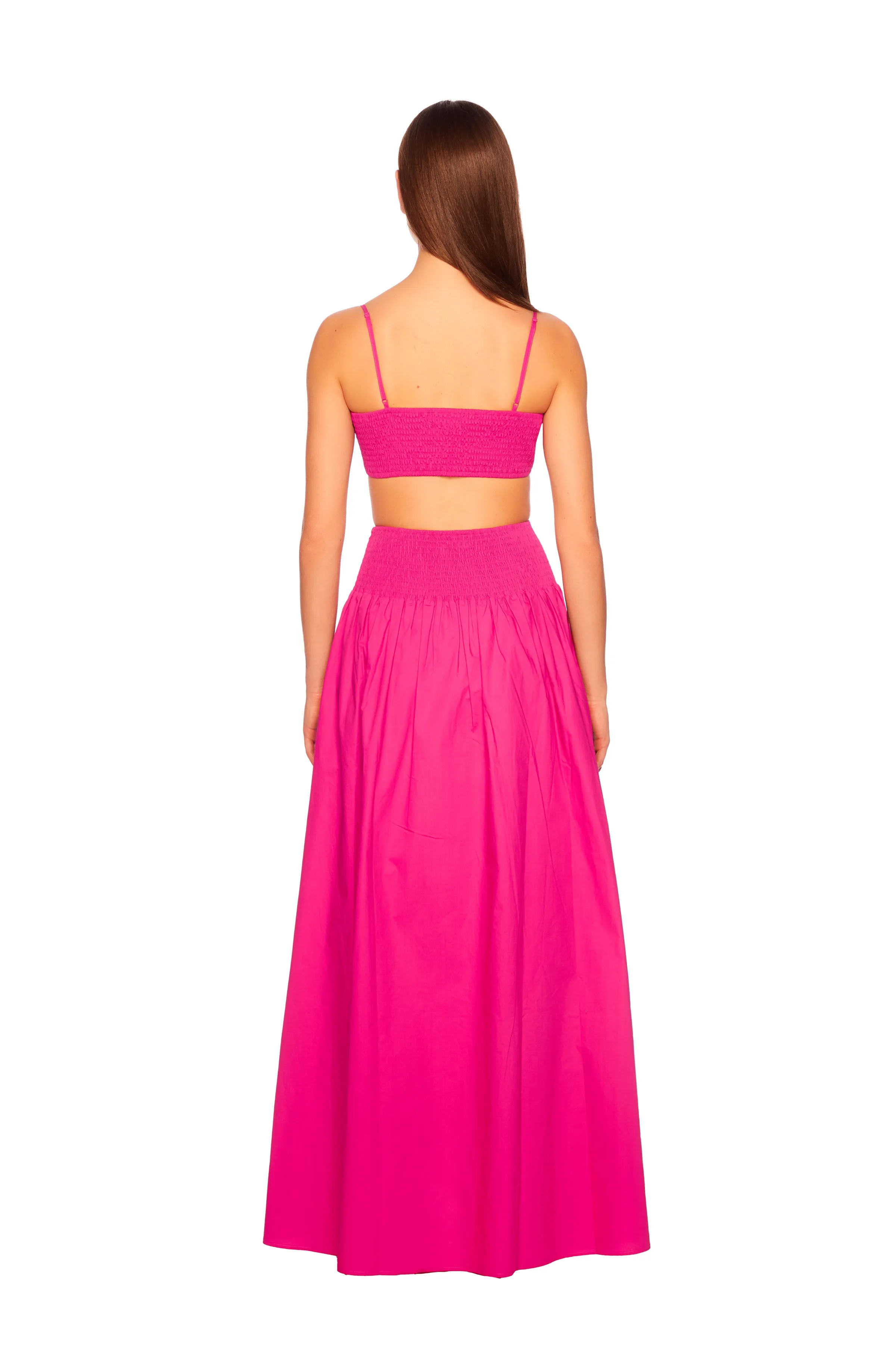 poplin string crop top