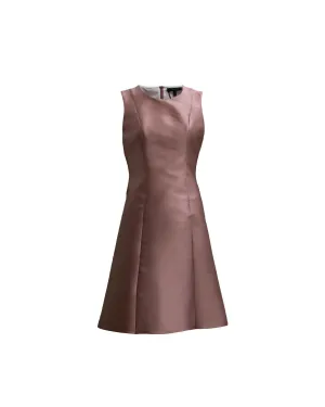 Shiny Silk Sheath Dress