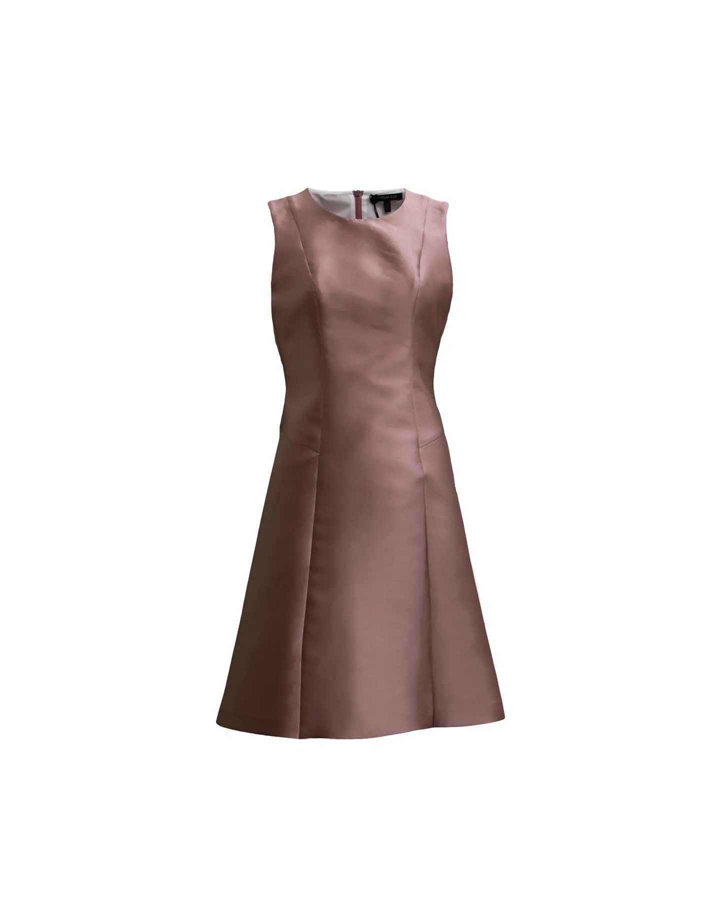 Shiny Silk Sheath Dress