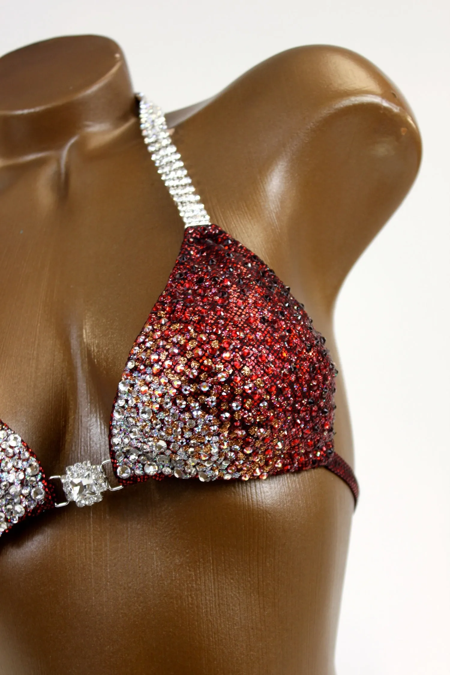 Sparkling Corners Shattered Glass Spandex Bikini Suit