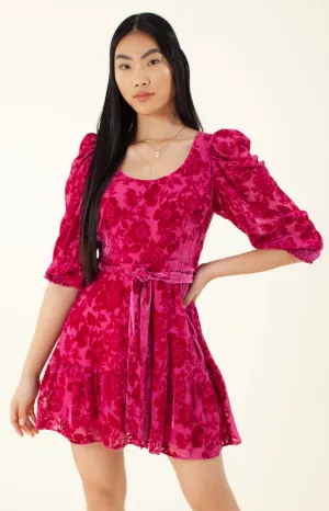 Talora Solid Silk Dress