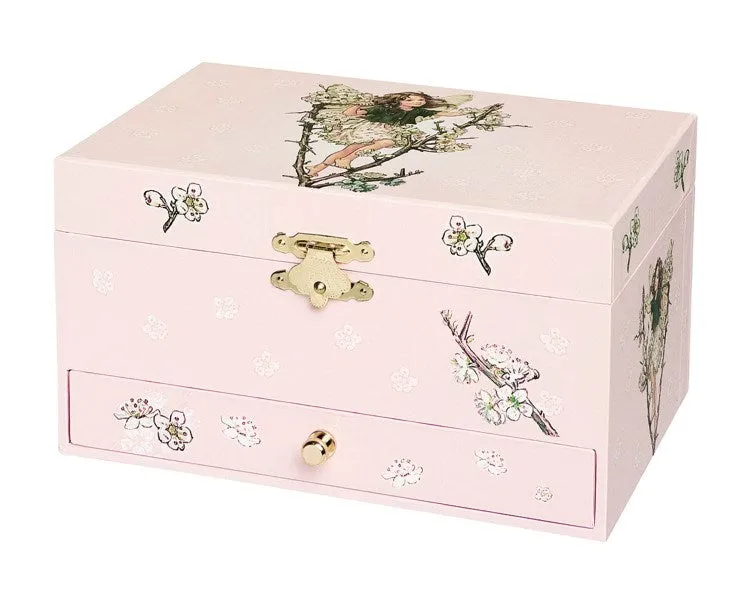 Trousselier Photoluminescent Musical Jewelry Box Fairy Cherry - Flower Fairies - Glow in dark