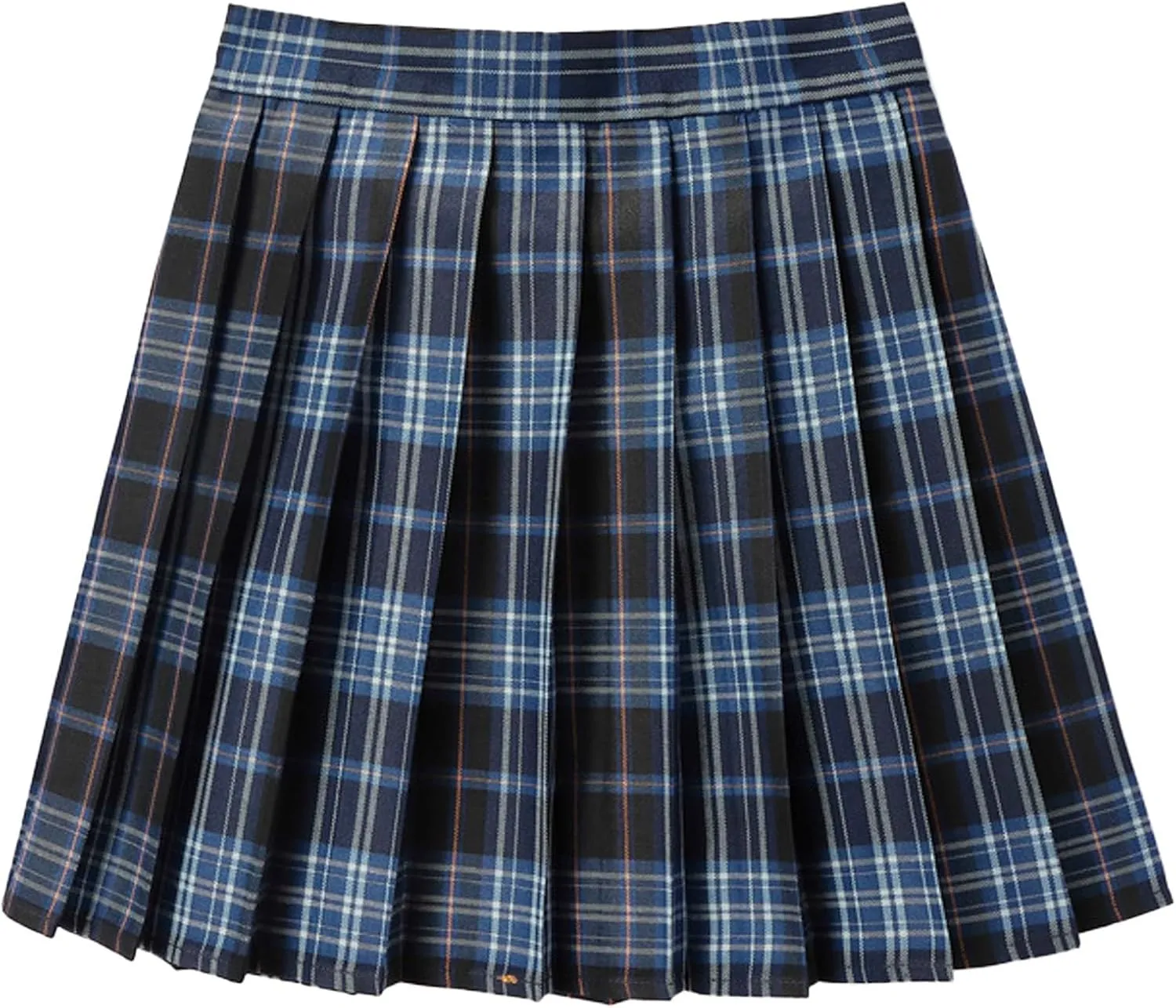 Women's A-line Plaid Skater Pleated Skirts, High Waist Short Mini Y2K Style Tennis Skirt Skort for School Women