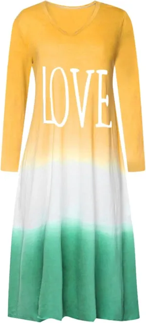 Womens Cotton T Shirt Dresses Long Sleeve Casual Crew Neck Tunic Dress Cute Spring Loose Fit Baggy Shift Maxi Dress