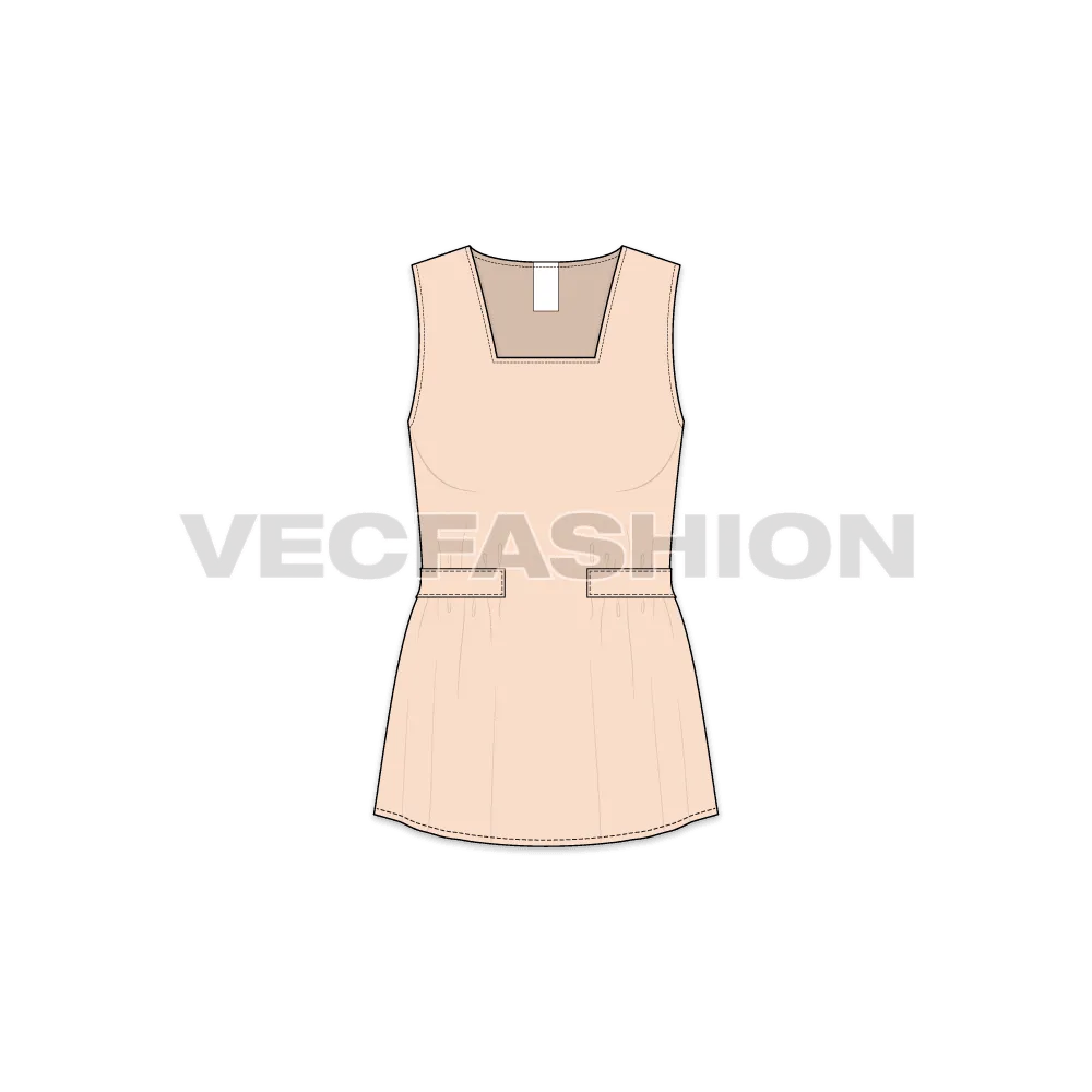 Women's Square Neck Blouse